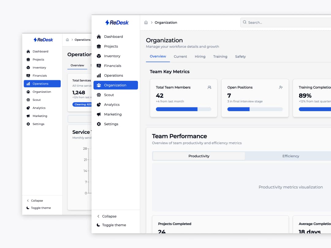 Organisation tracking